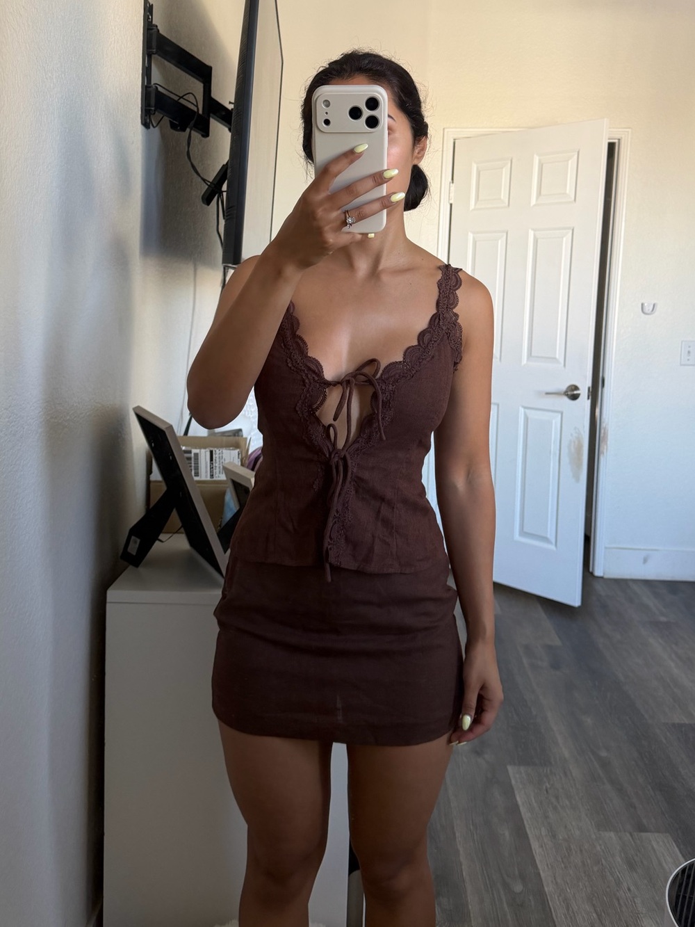 Abercrombie Linen Top and Skirt